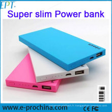 Vente en gros 10000mAh chargeur portable portable Power Bank pour échantillon gratuit